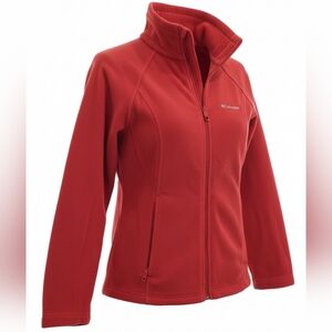 Columbia Women's Red Full-Zip Fleece Jacket